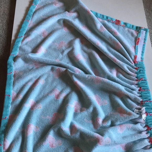 KOHL’s Pink Flamingo towel wrap-OS - Picture 5 of 12